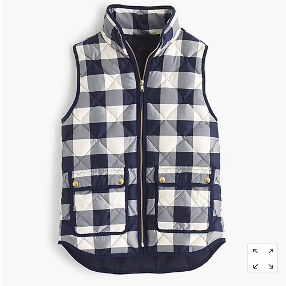 J. Crew buffalo plaid excursion vest